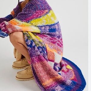 Free People Moon Beam Cardi Size XS $398 MSRP Soft Duster Cardigan Sweater